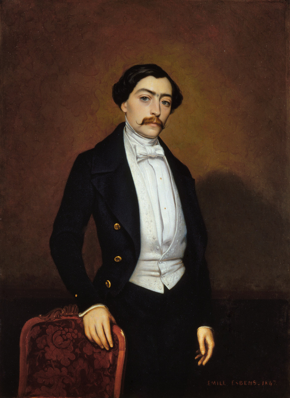 Portrait du collectionneur et donateur Pierre Muary. Peinture de Emile-Etienne ESBENS coservée au musée des Augustins.