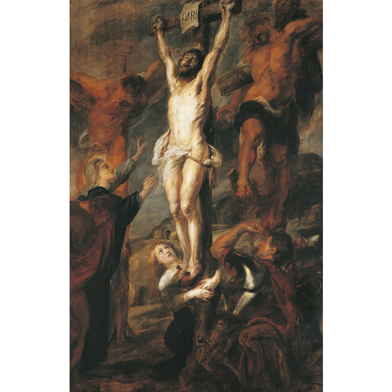 Peinture de Peter Paul Rubens, Le Christ entre les deux larrons