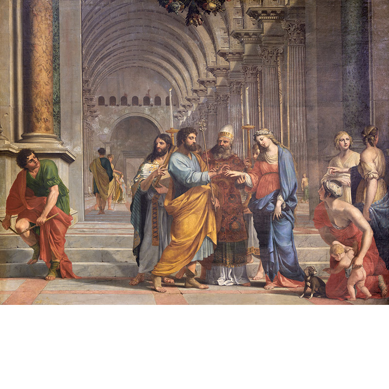 Peinture de Jacques Stella, Le Mariage de la Vierge