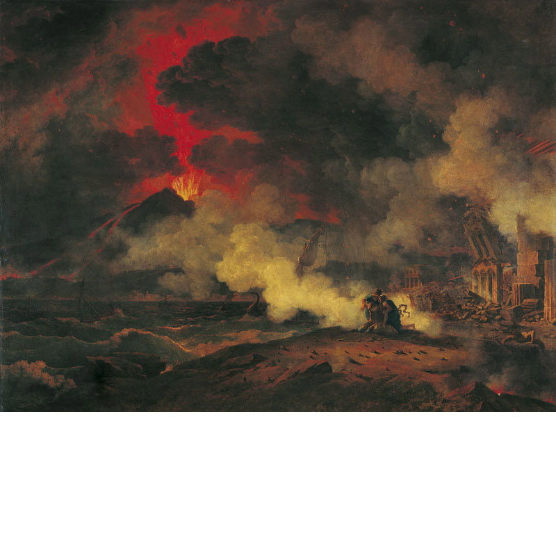 Peinture de Pierre Henri de Valenciennes, Eruption du Vésuve arrivée le 24 août de l'an 79 de J.-C. sous le règne de Titus