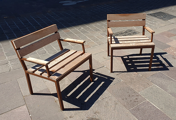 mobilier urbain (chaises) rue de Metz